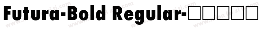 Futura-Bold Regular字体转换
